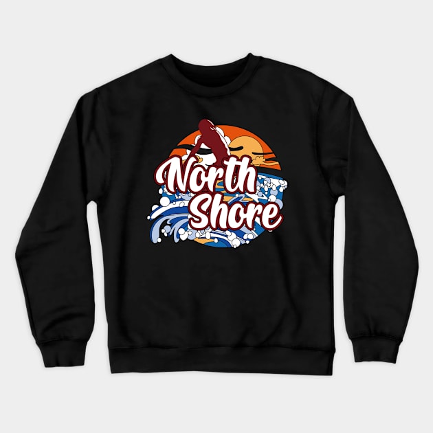 North Shore surfing trip gift. Perfect present for mother dad father friend him or her Crewneck Sweatshirt by SerenityByAlex